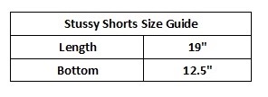 Shorts estilo rework da Stussy