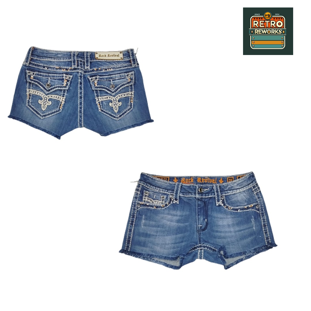 SS25 Upcycled Branded Denim Hot Shorts