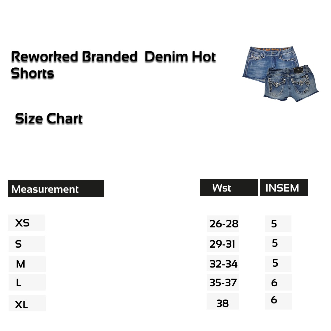 SS25 Upcycled Branded Denim Hot Shorts