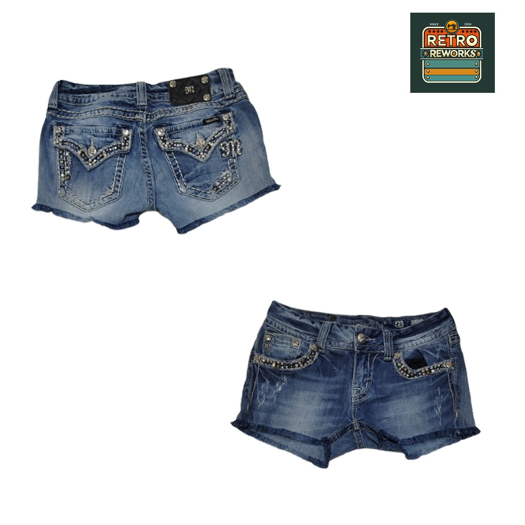 SS25 Upcycled Branded Denim Hot Shorts