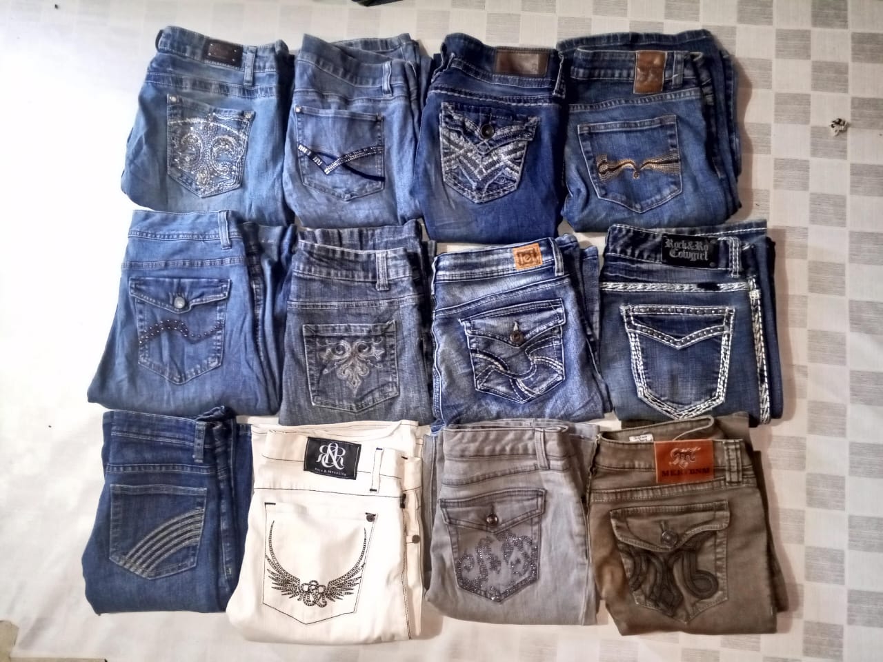 ROCK AND REPUBLICA ROCK AND ROLL AND OTHER MIX BRAND WOMEN WEAR JEANS (ID 482)