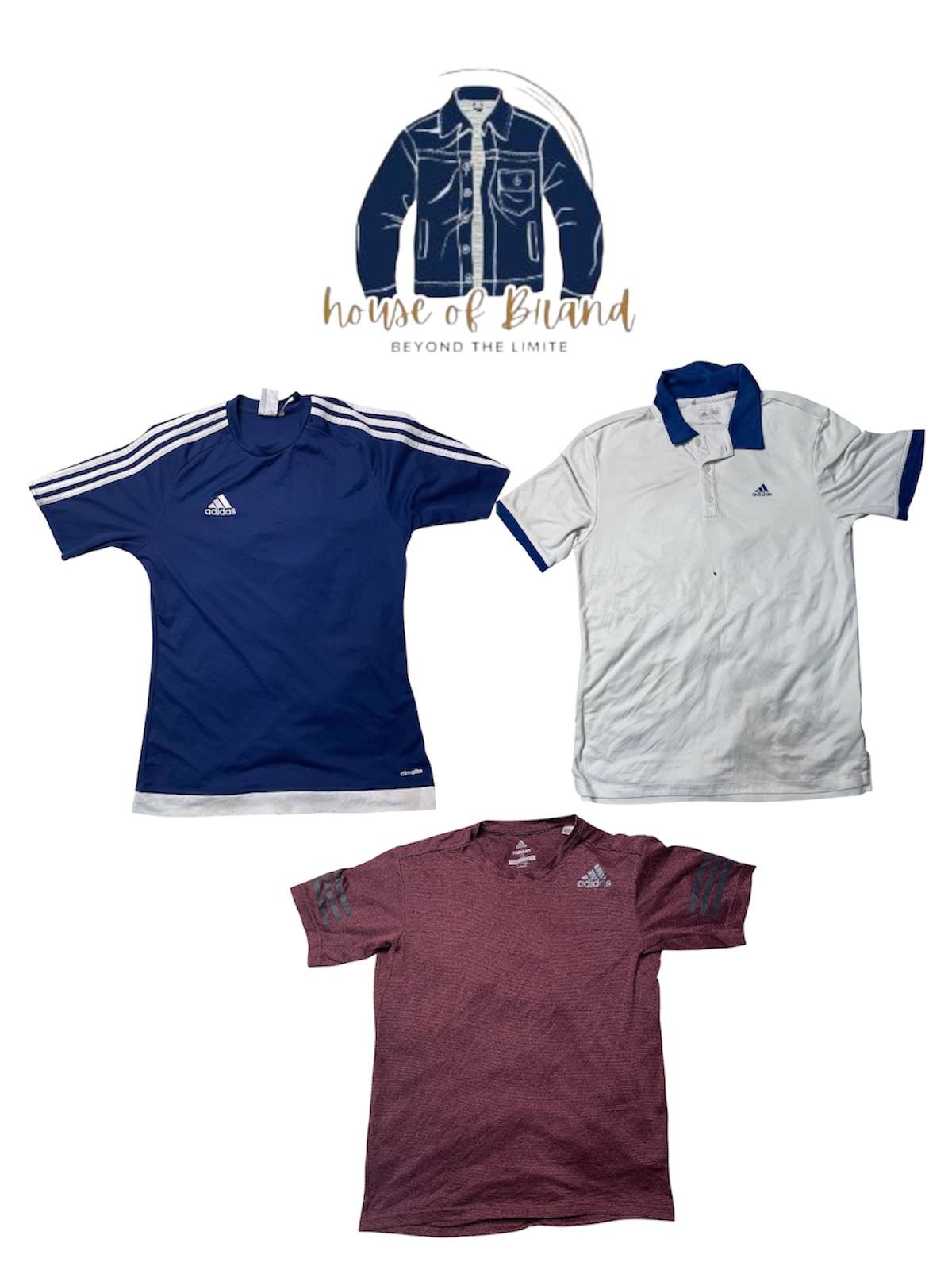 Magliette Dri-Fit Adidas brandizzate, 10 pezzi