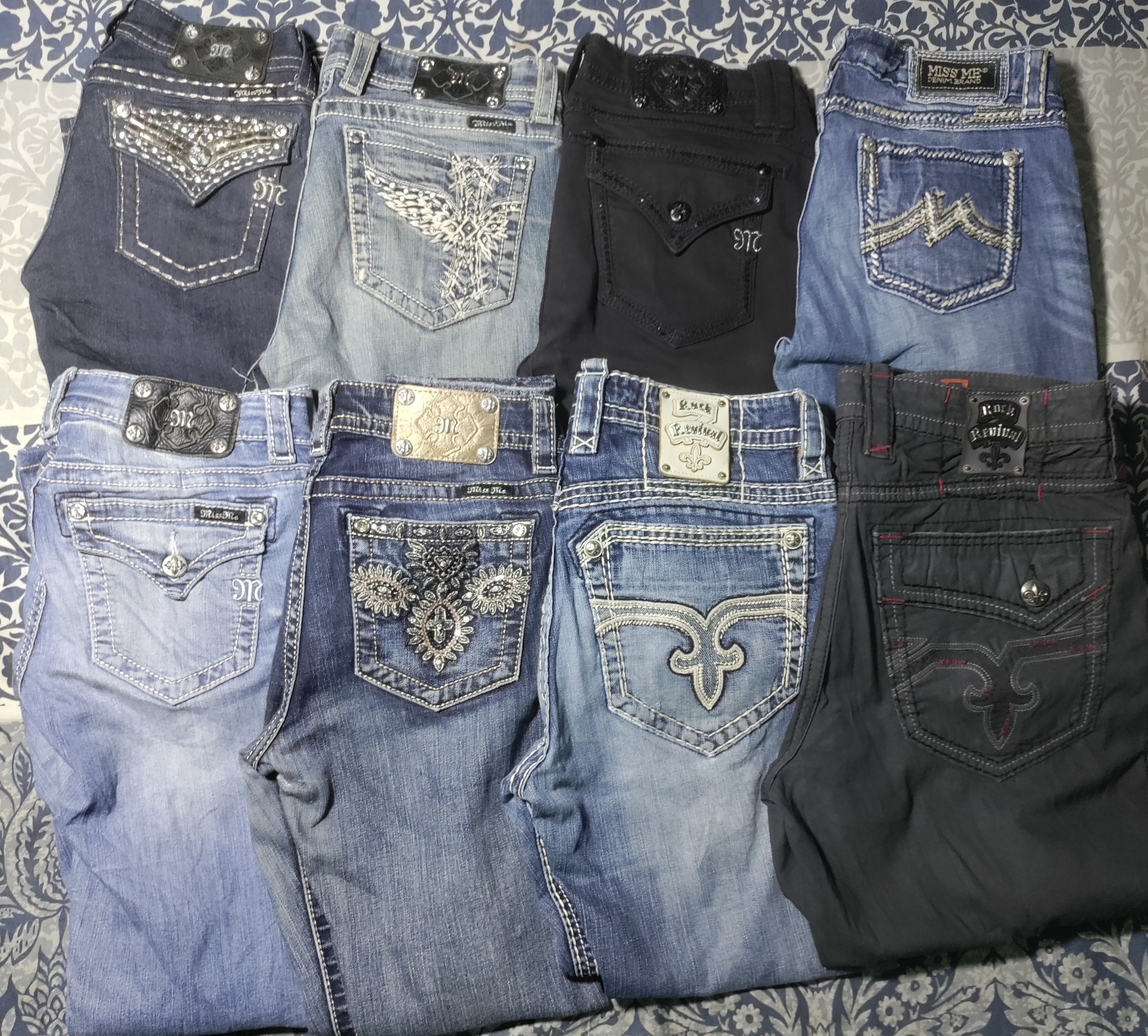 True religoin/miss me/rock revival Jeans 18pcs