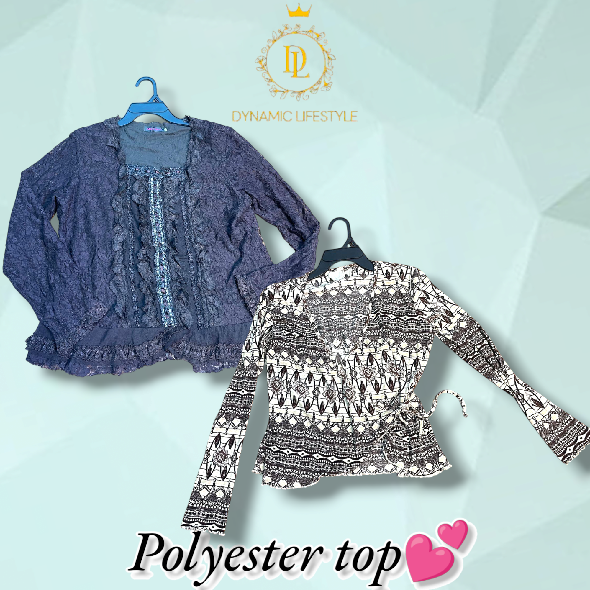 Long sleeves mesh tops 40 pieces