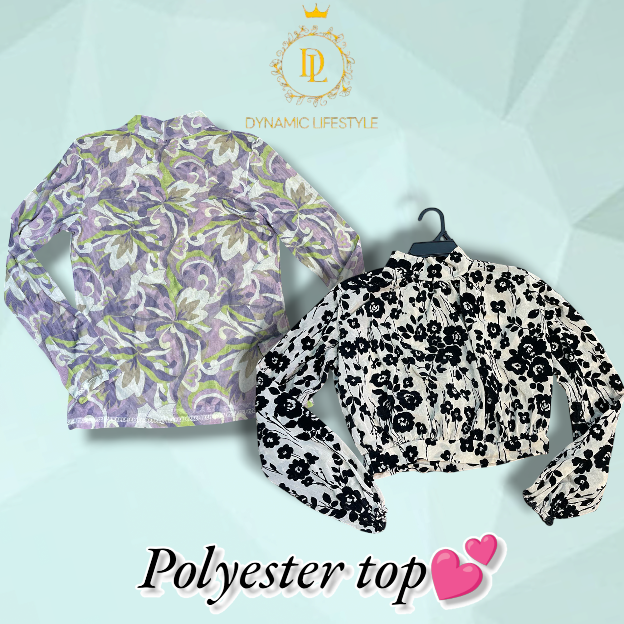 Polyester tops 70 pieces