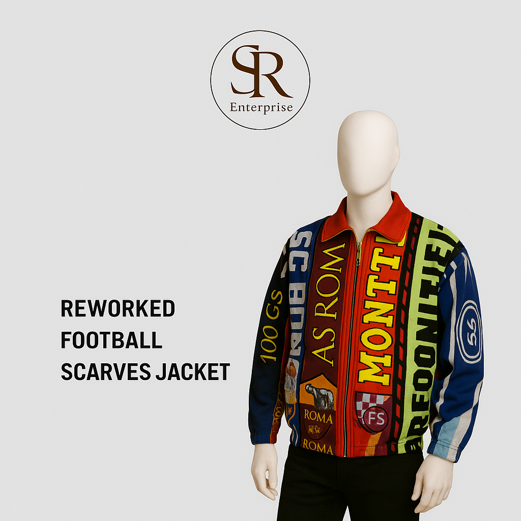 Upcycled Football Scarves Jacket
