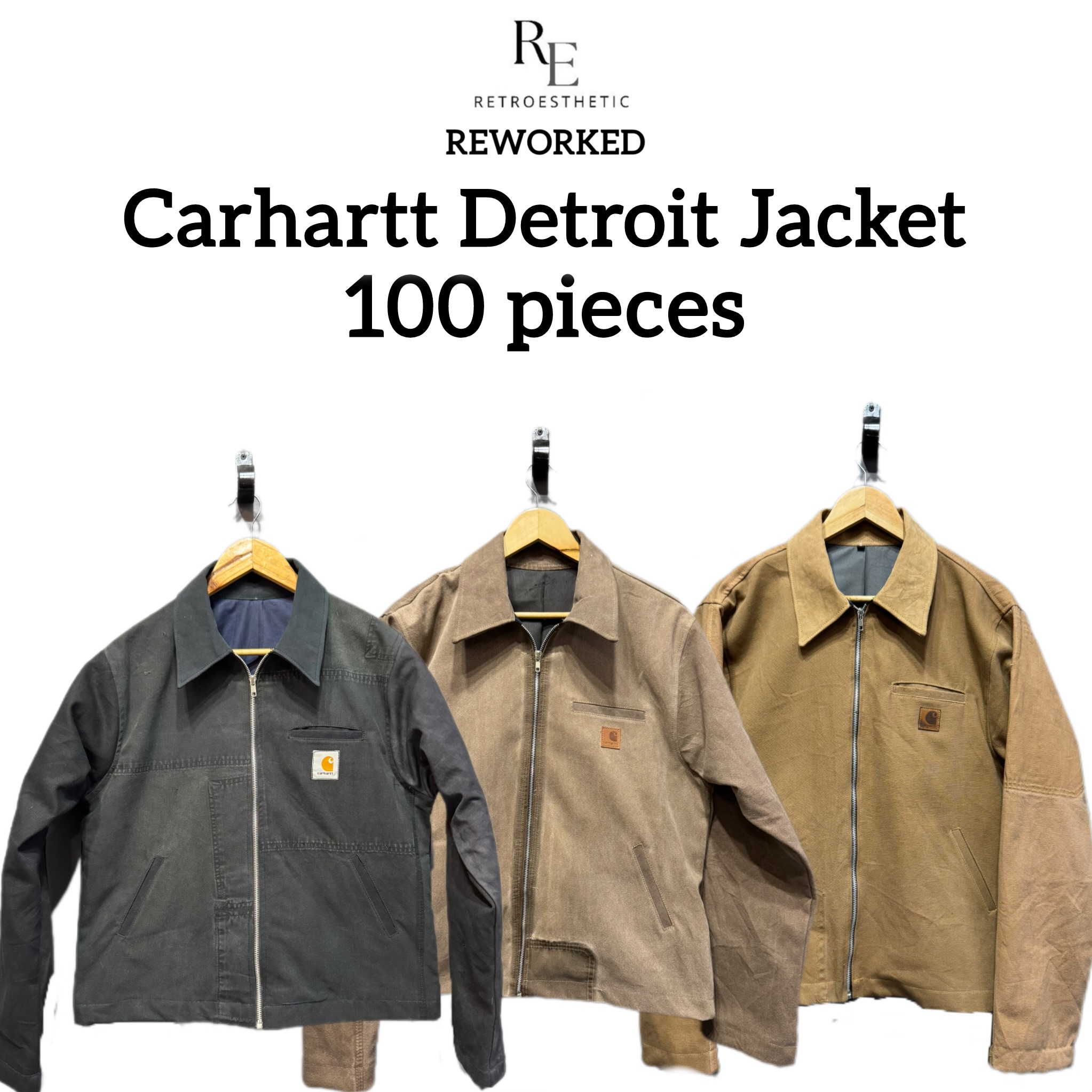Reworked Carhartt Detriot Jacket (100 Pcs)