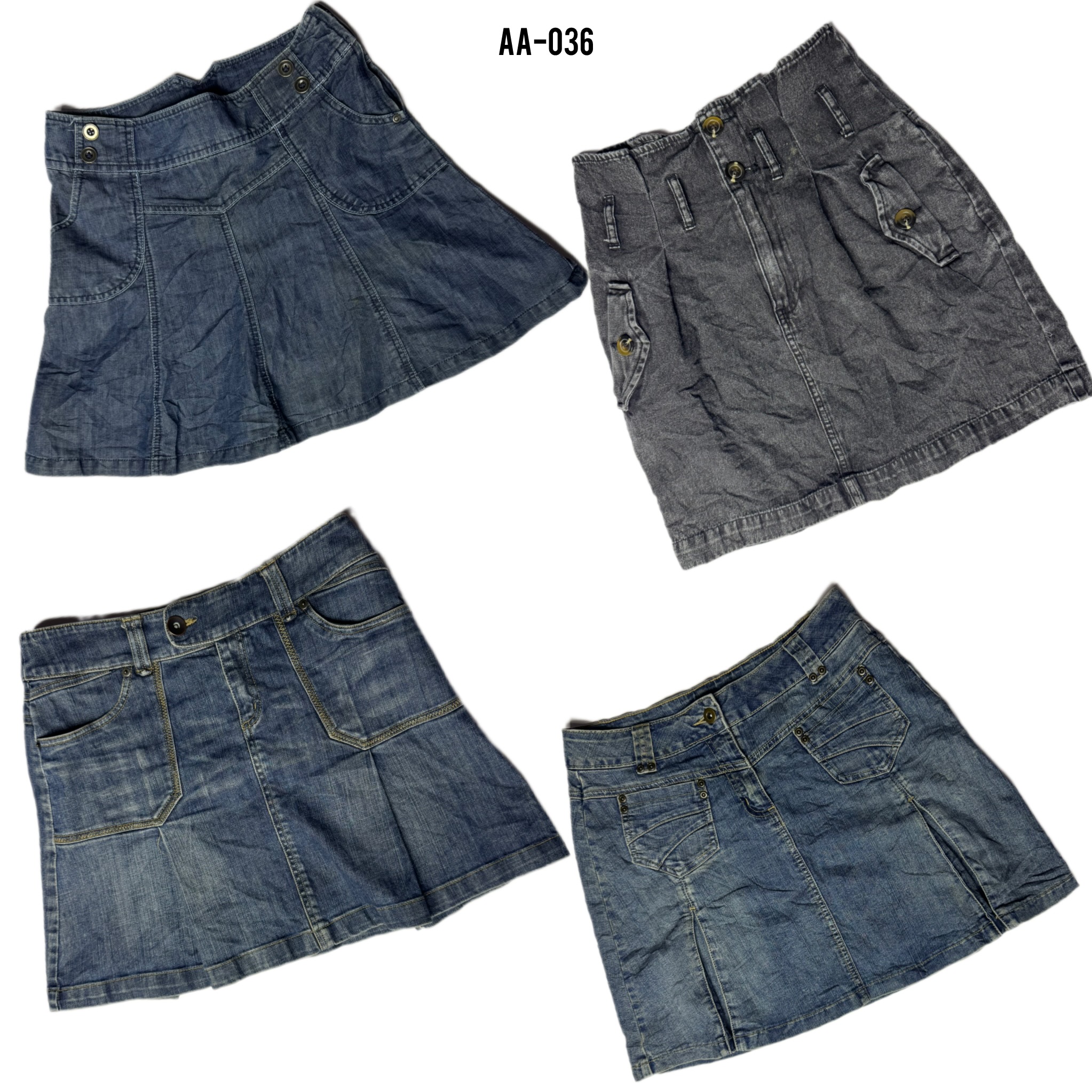 Y2K Britney Ära DenimMidi-Röcke (AA-036)
