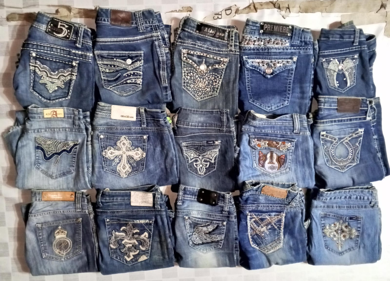 GRACE LA IDOL AND OTHER MIX BRAND  WOMEN WEAR JEANS (ID496)