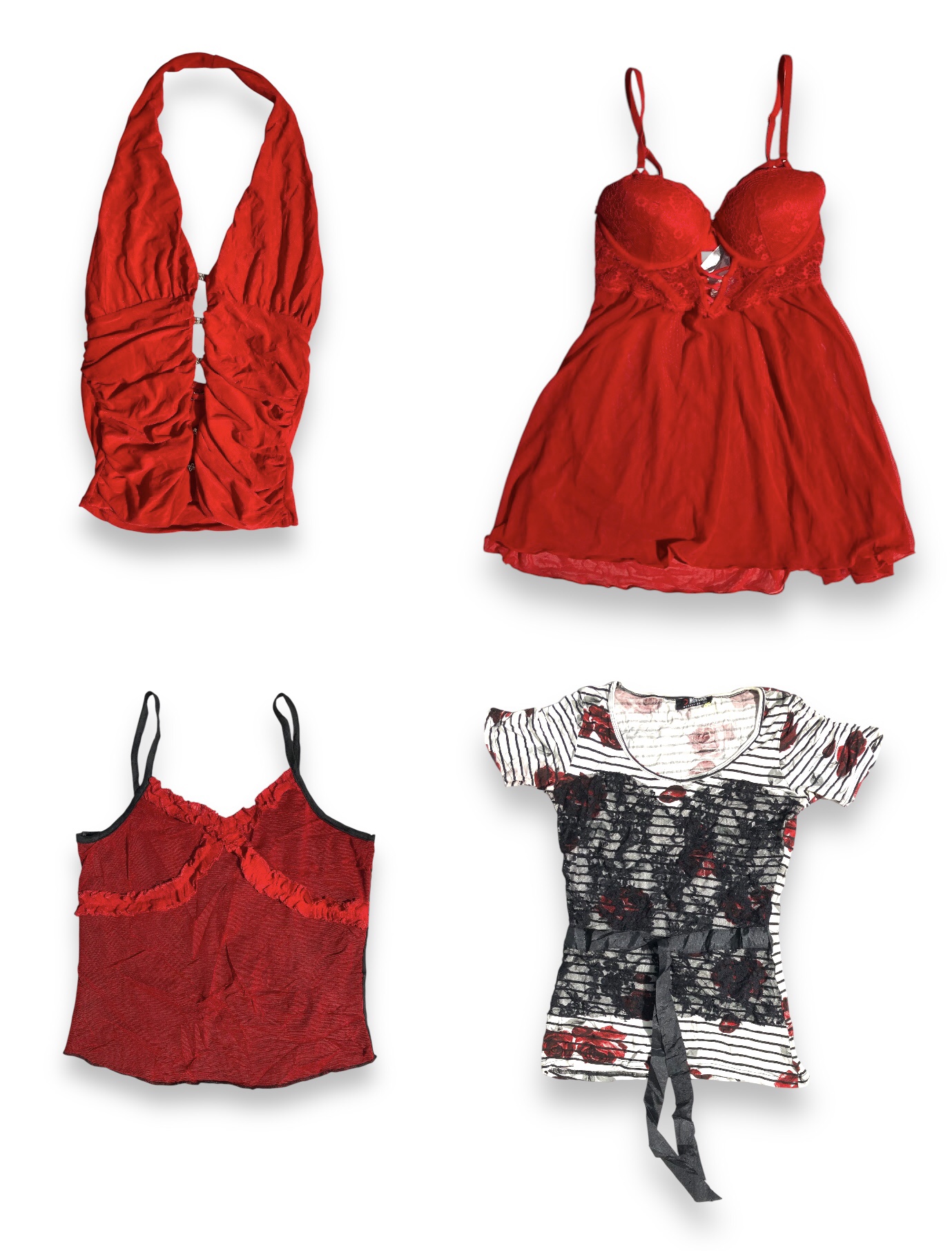„BOLD & SEXY!?” Reduzierte Y2K Tops S-1069!