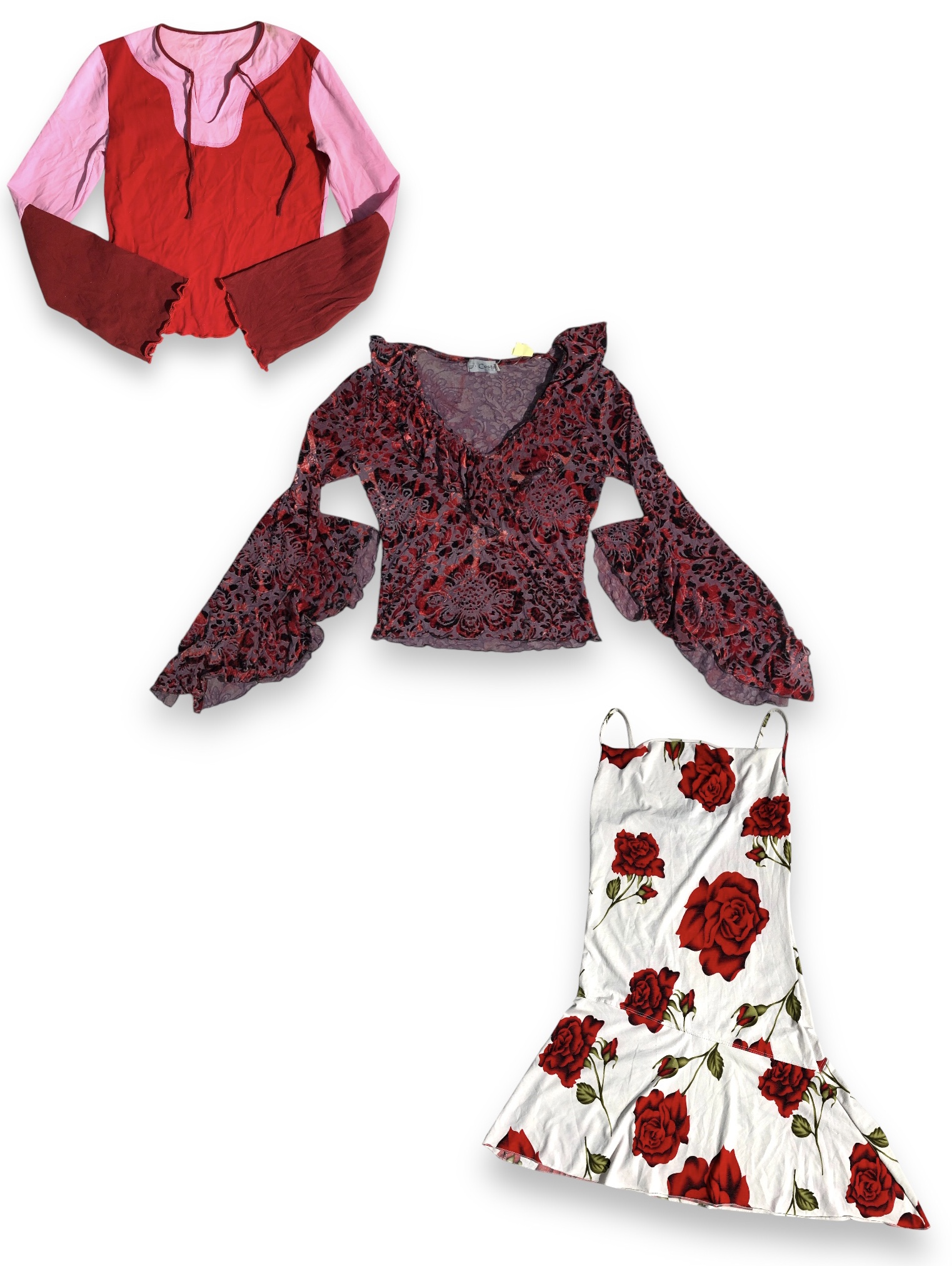 „RED HOT REVIVAL“ x Y2K Tops S-1068!