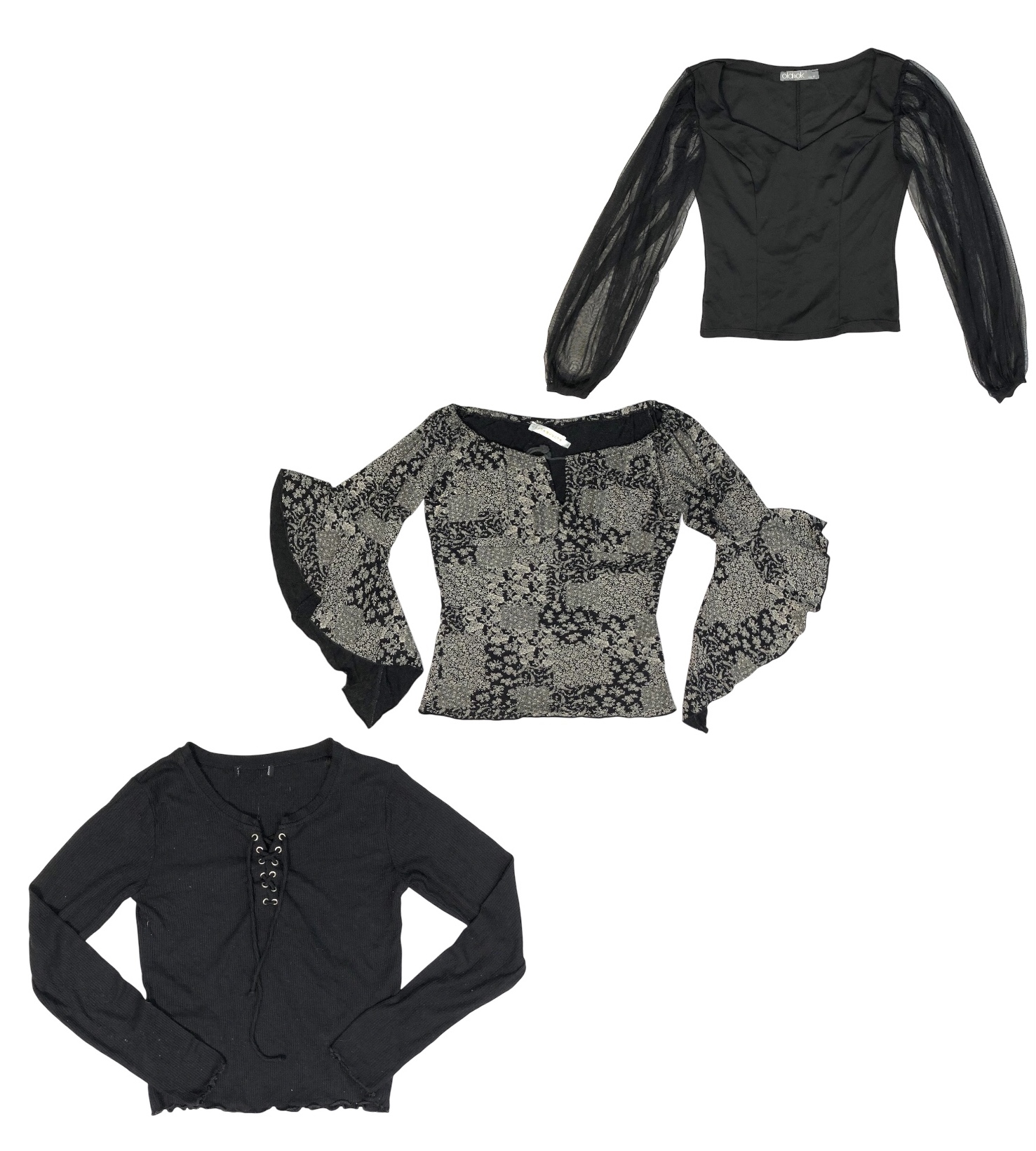 Y2K Blackout Bundle Tops S-1066