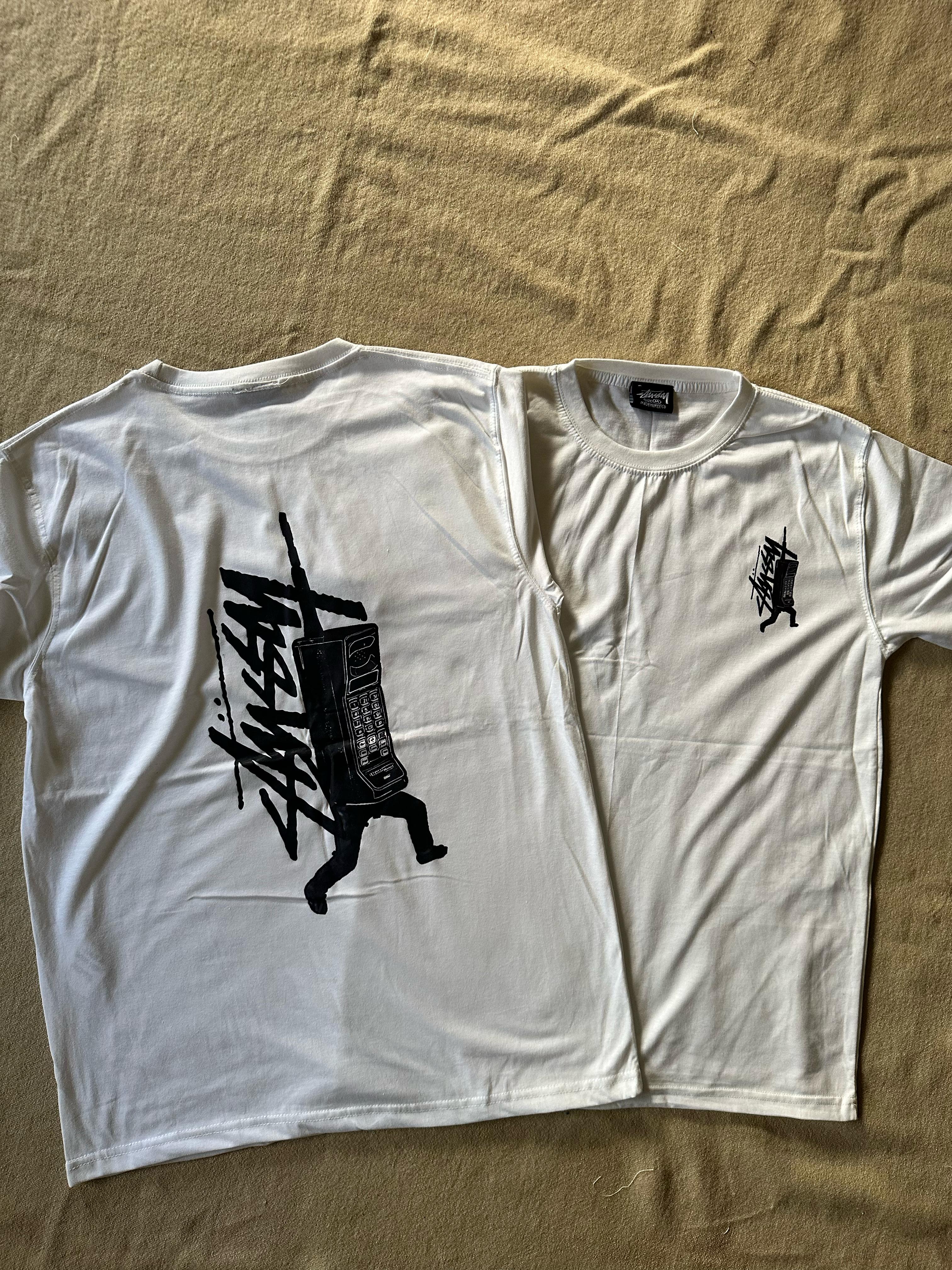 Stusdy Rework Style Telephone White Tees 20 pcs