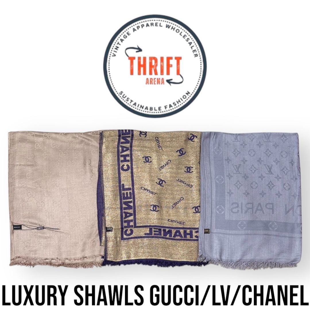 T948 Luxury Shawls Gucci/Chanel/LV 30Pcs