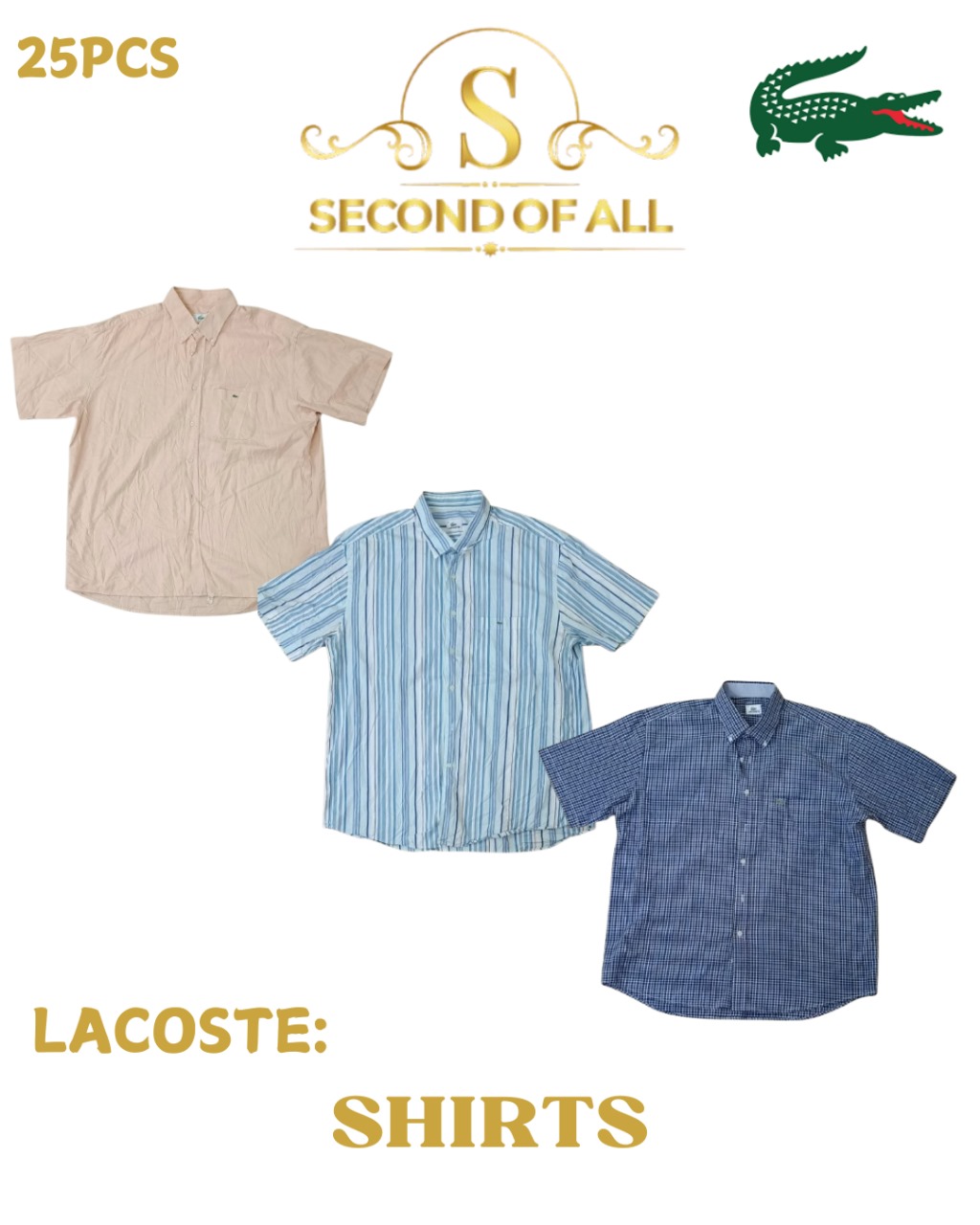 Lacoste Shirts|21pcs