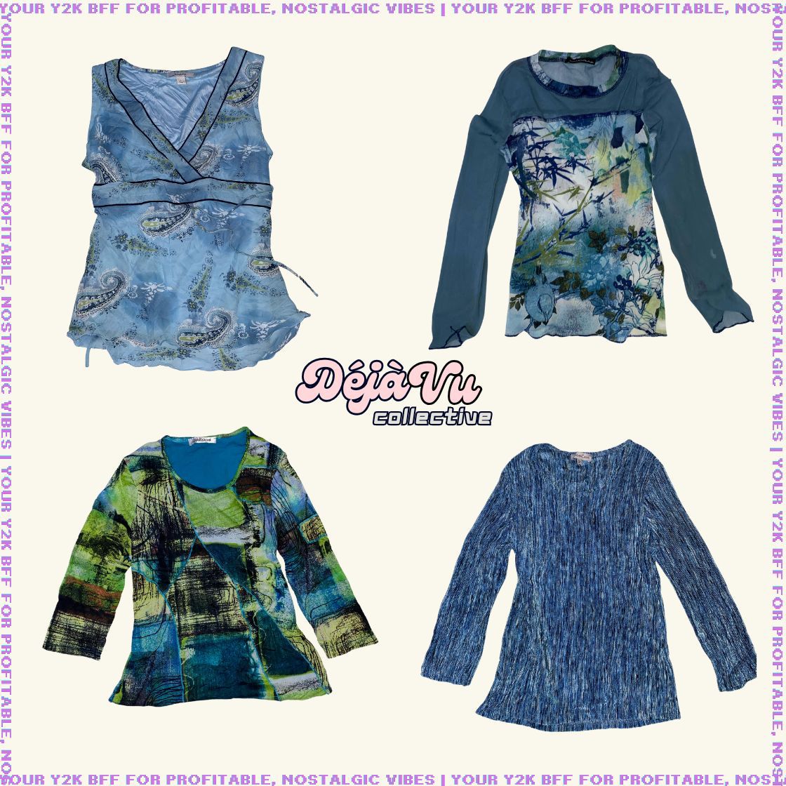 Y2K Tidal Dream Cutesy Tops (DVC#8)