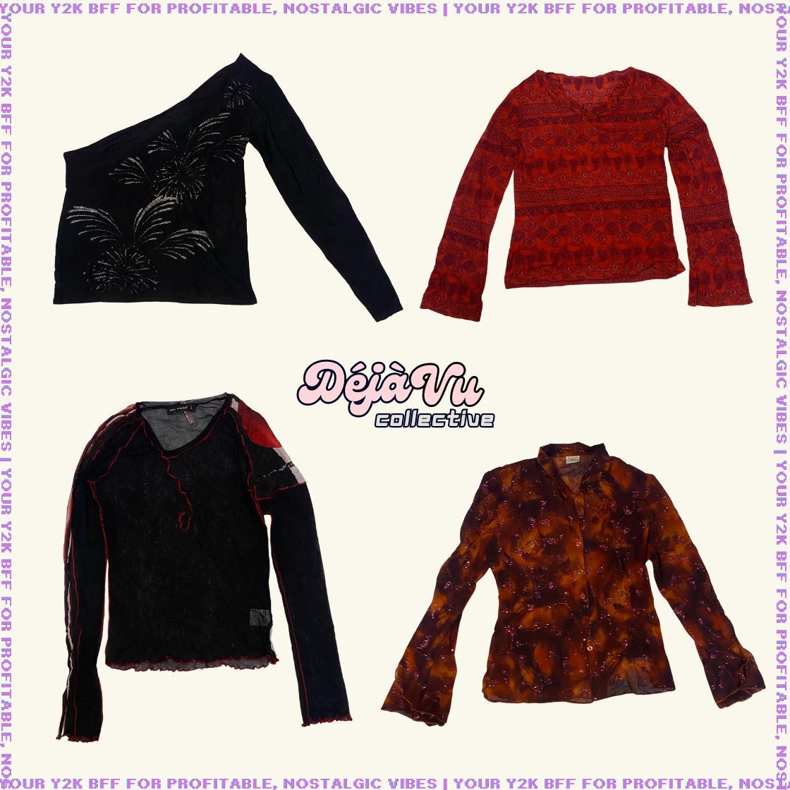 Tops en maille européens Y2K pour une soirée (DVC#10)