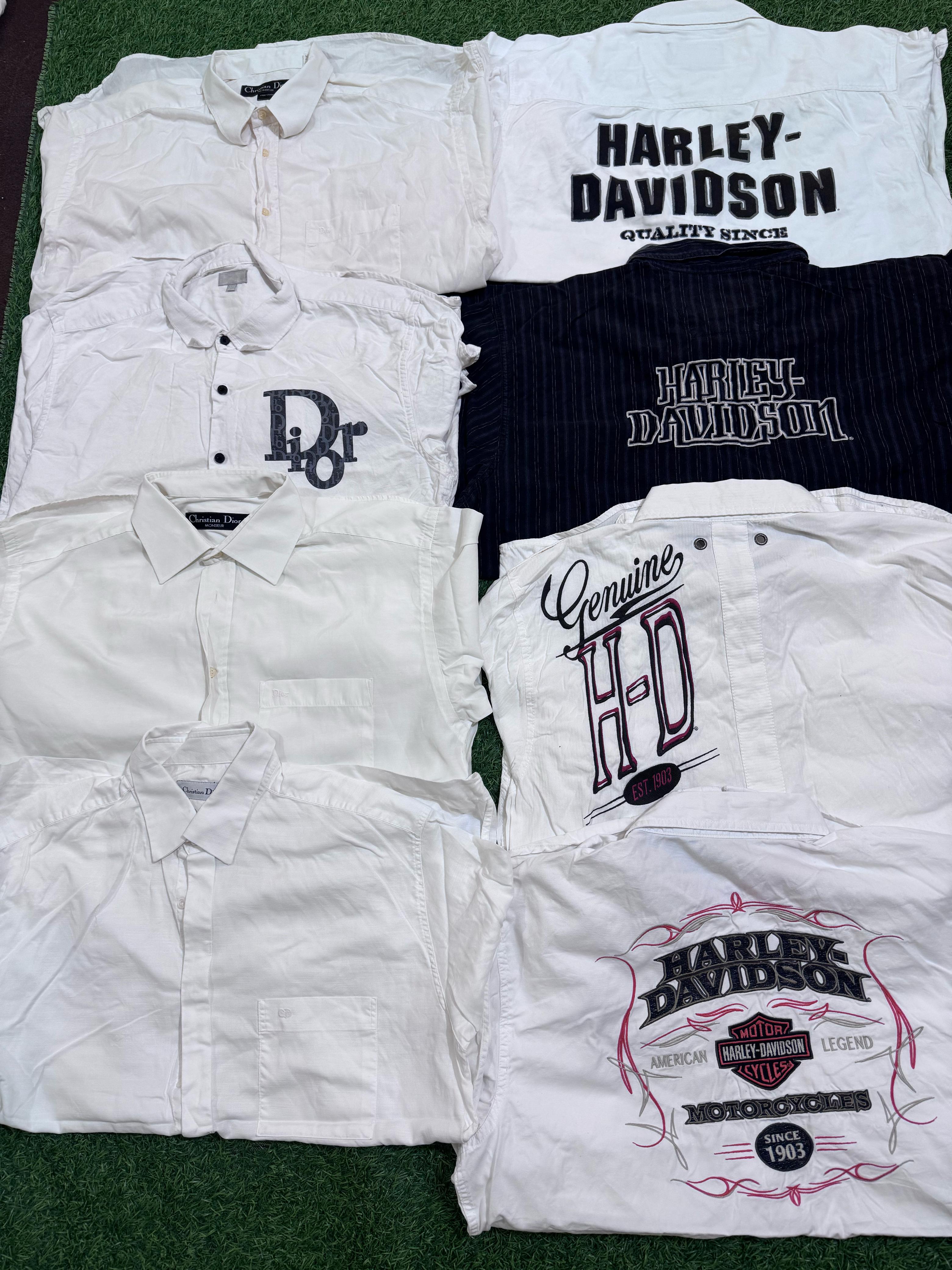 Harley Davidson und Christian Dior Shirts 13 Stück