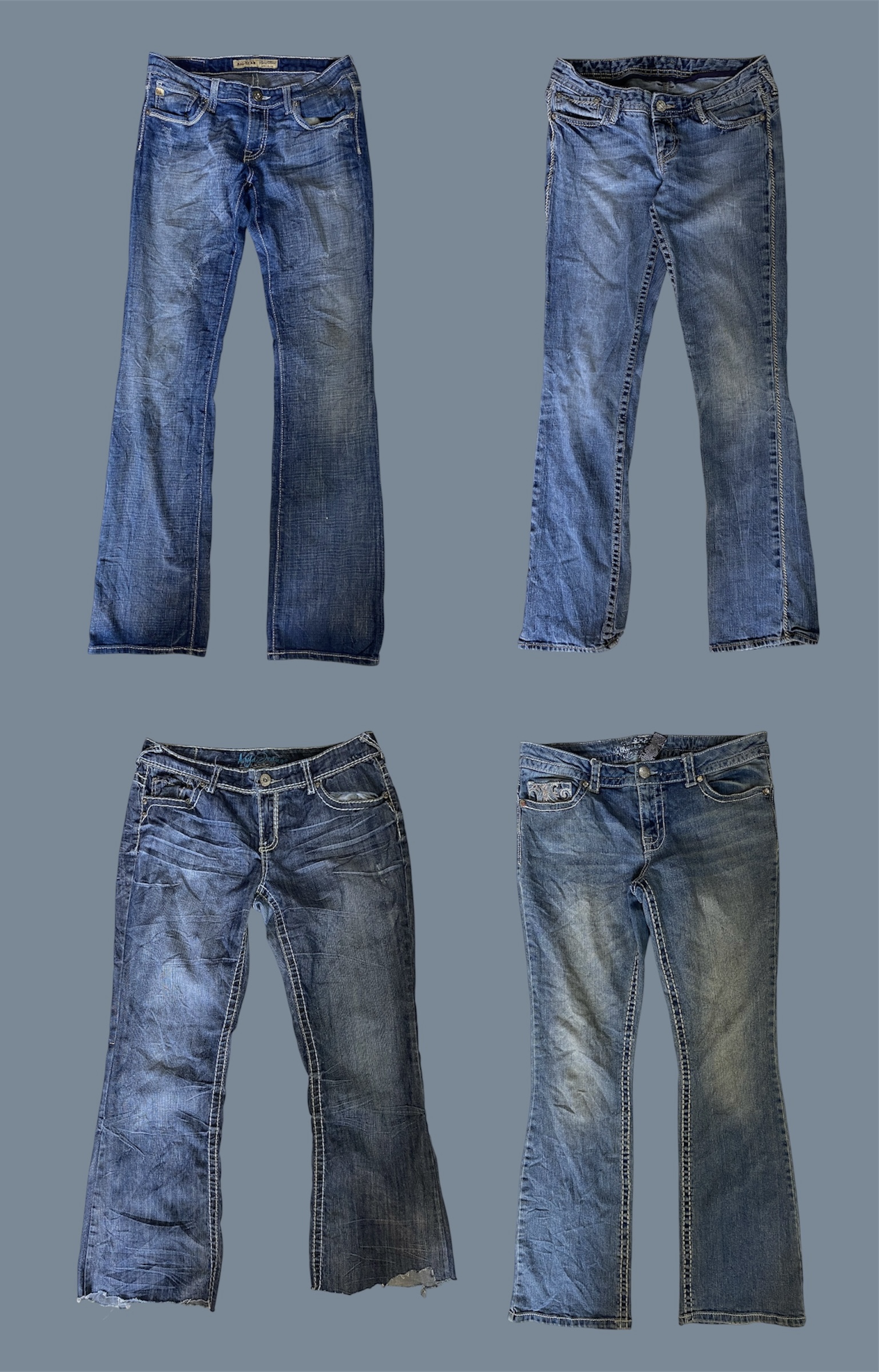 Y2K Revival: Low Rise Flare jeans (TS:525)