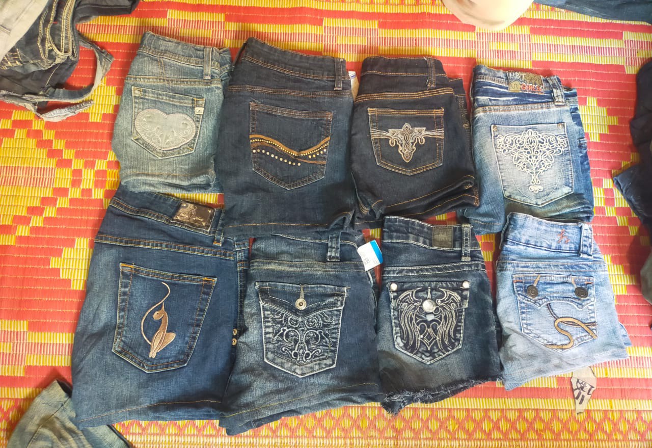 SILVER AND MIX BRAND MINI SHORTS( MR 507 )
