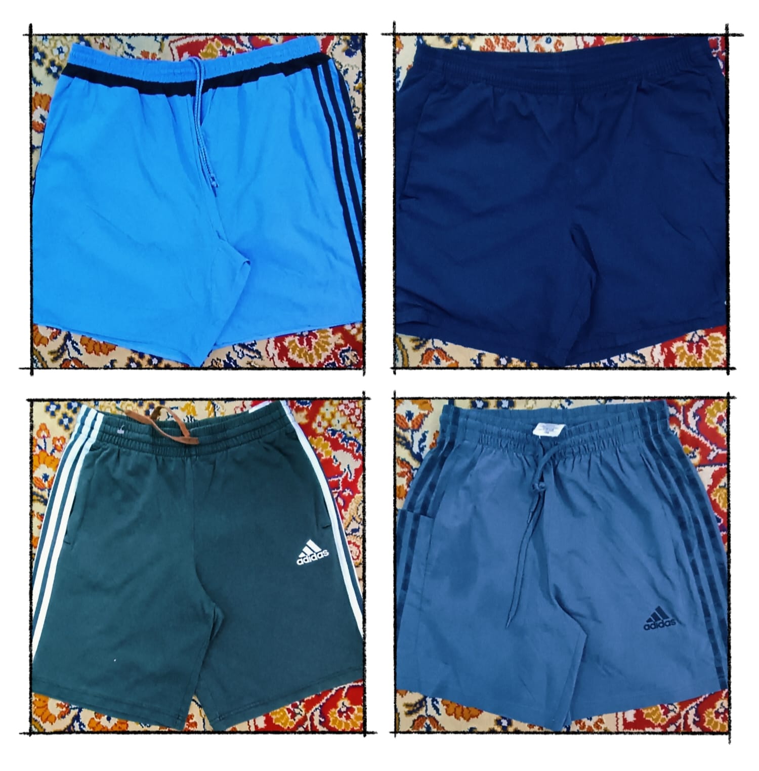 JA 0237 Vitnage Adidas Shorts - 15 pieces