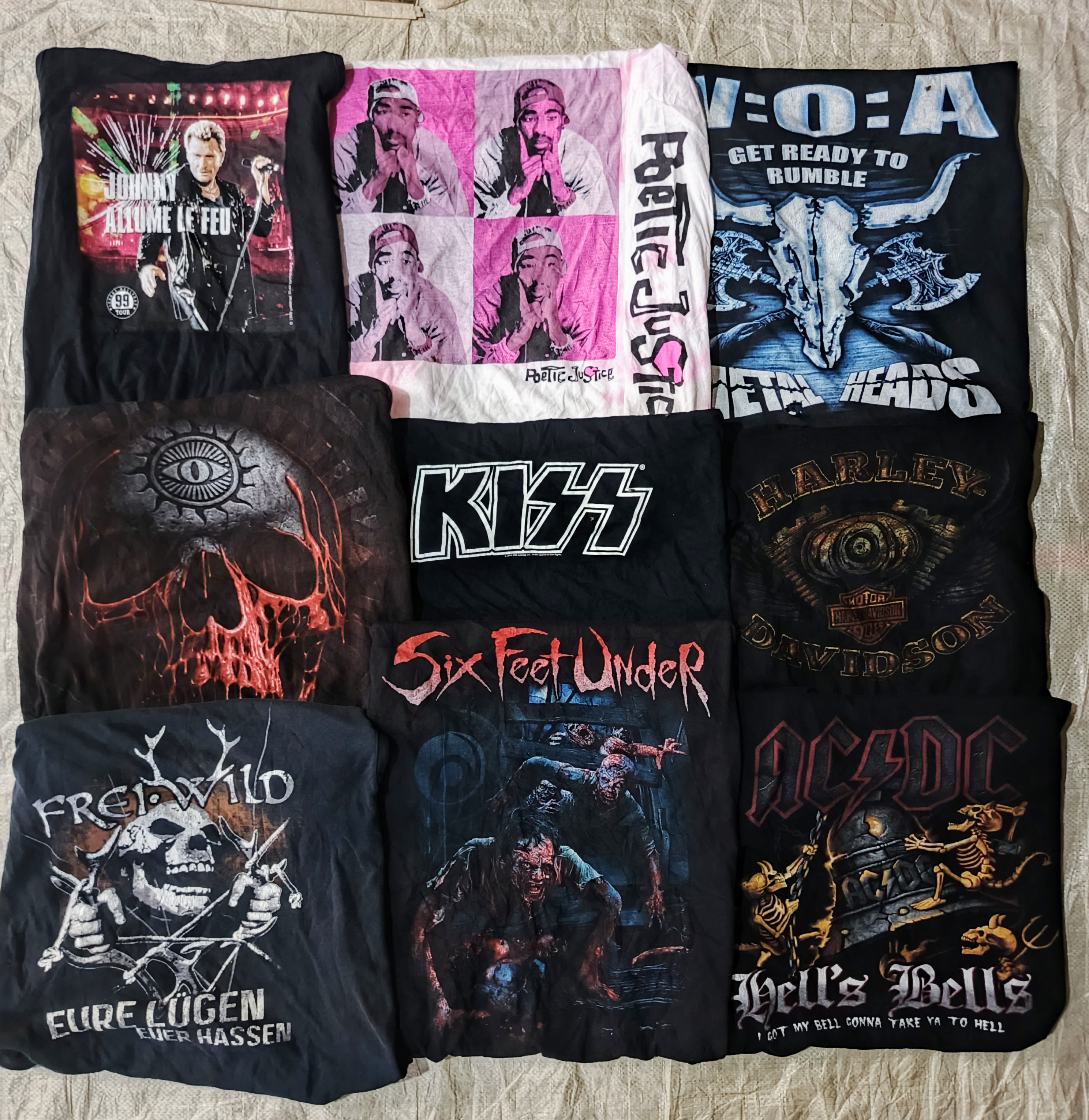 Harley Davidson et t-shirts mixte