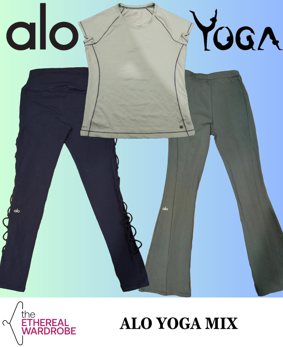 Alo Yoga Activewear Mix Bundle of 49 pcs (RN#1071)
