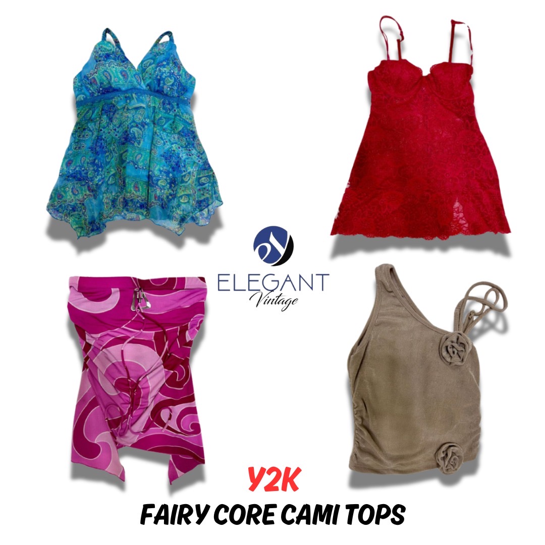Y2K Fairy Core Cami Tops - 10 pieces - EV0218