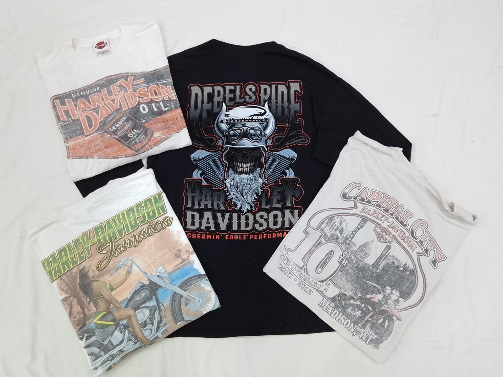 CR4244 Harley Davidson Camisetas para hombres - 20 piezas