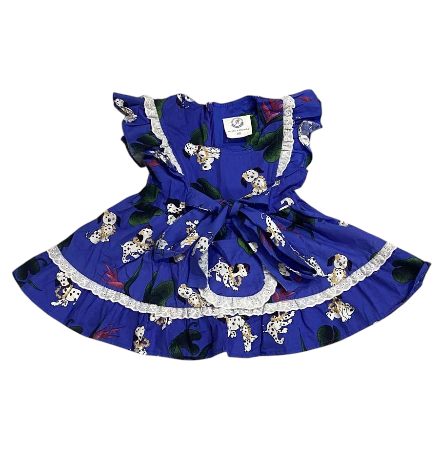 Old printed baby frok -12pcs -3/5/25