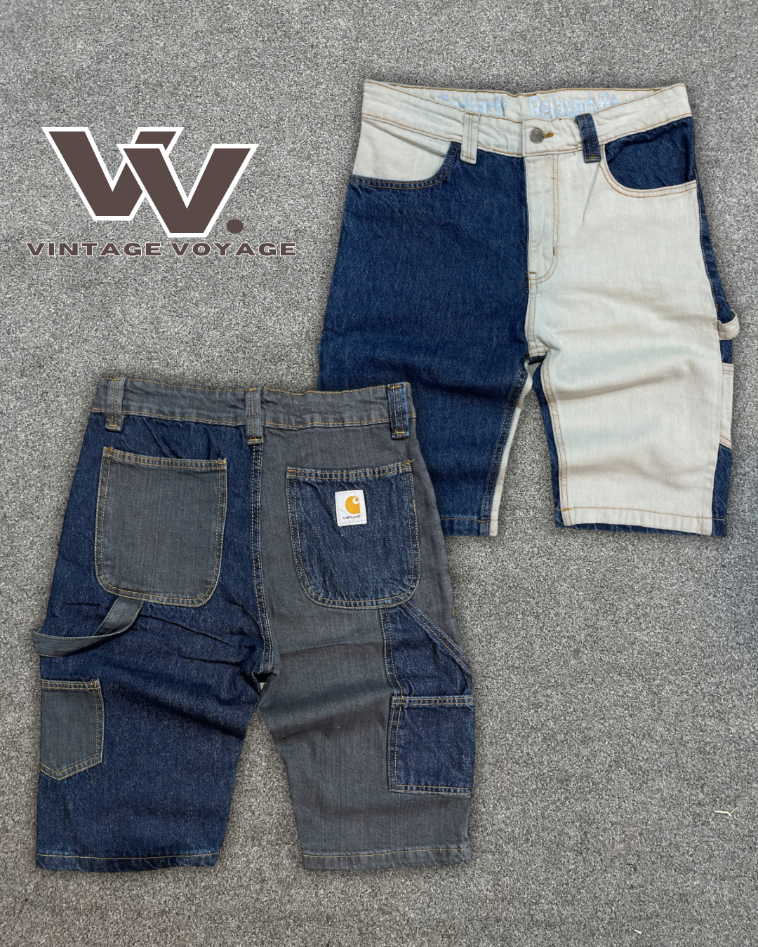 Carhartt Rework-Style Patchwork Shorts MOQ 25 Stück #3525