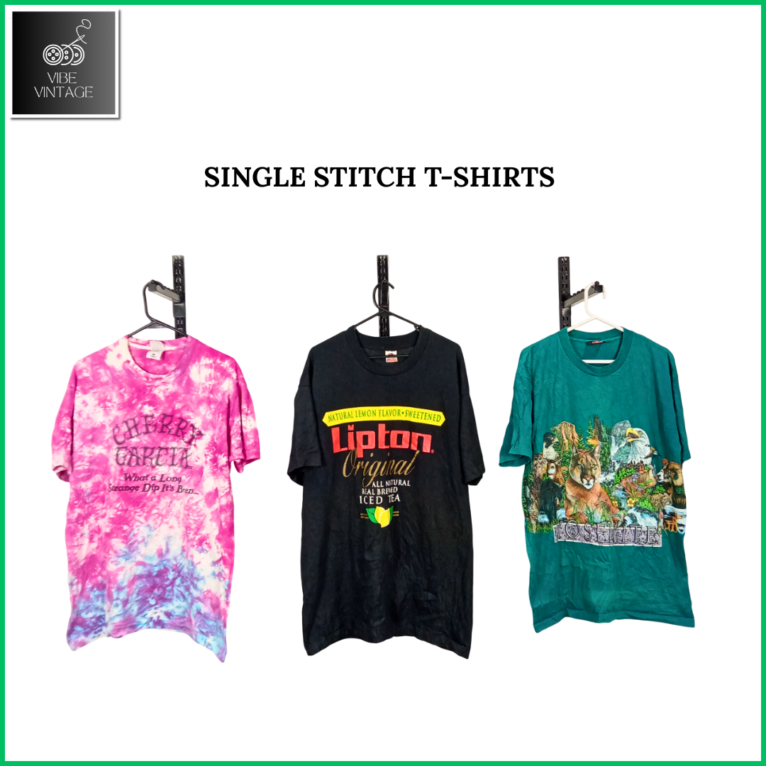 T-SHIRT A CUCITURA SINGOLA - 20 PEZZI (BUNDLE 1)