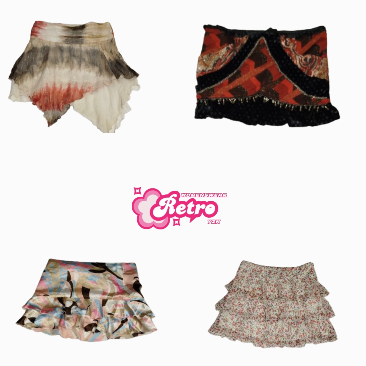Jupe mini Y2k Ombre Fairycore