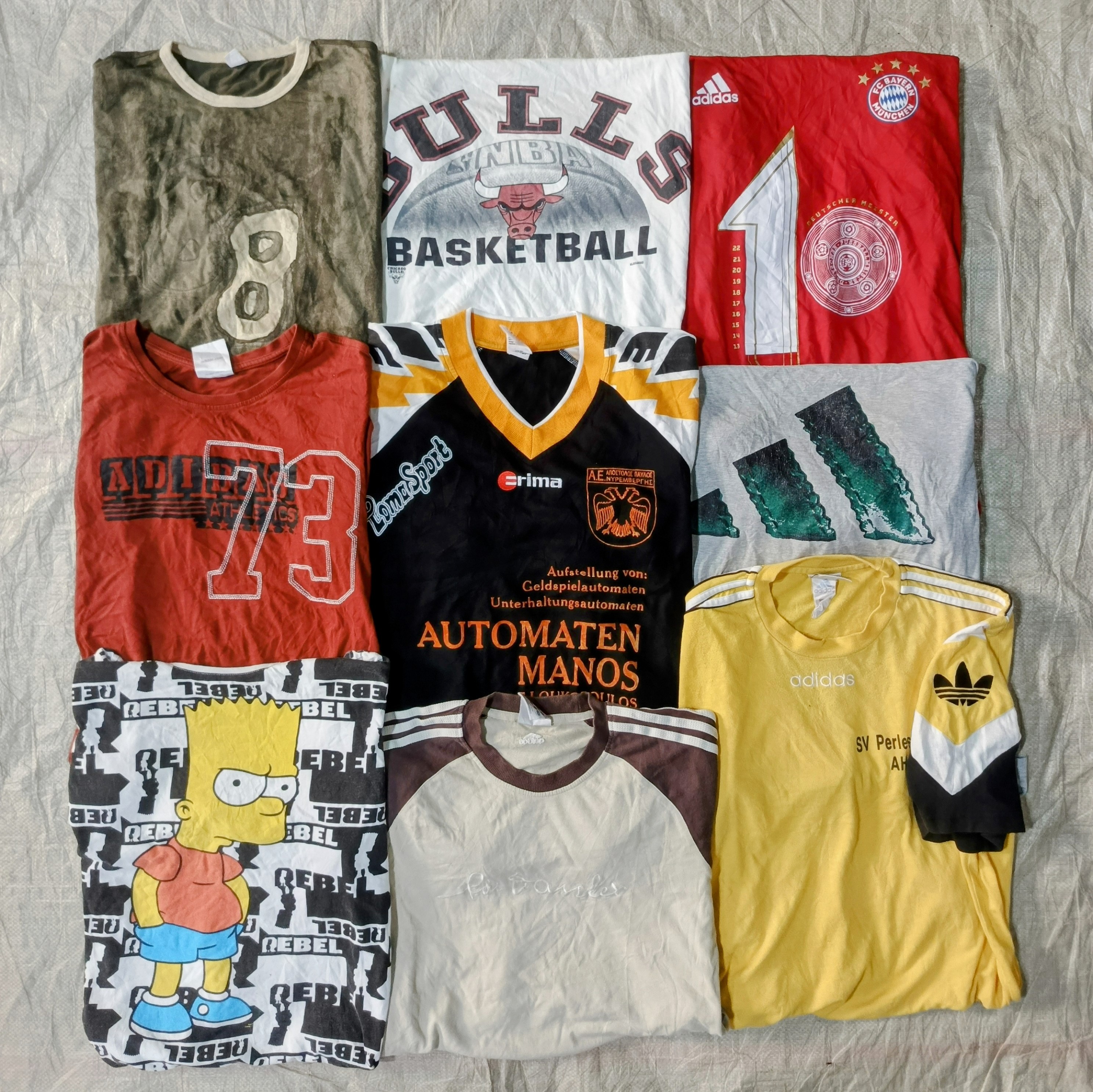 ヴィンテージ adidas とミックス Tシャツ