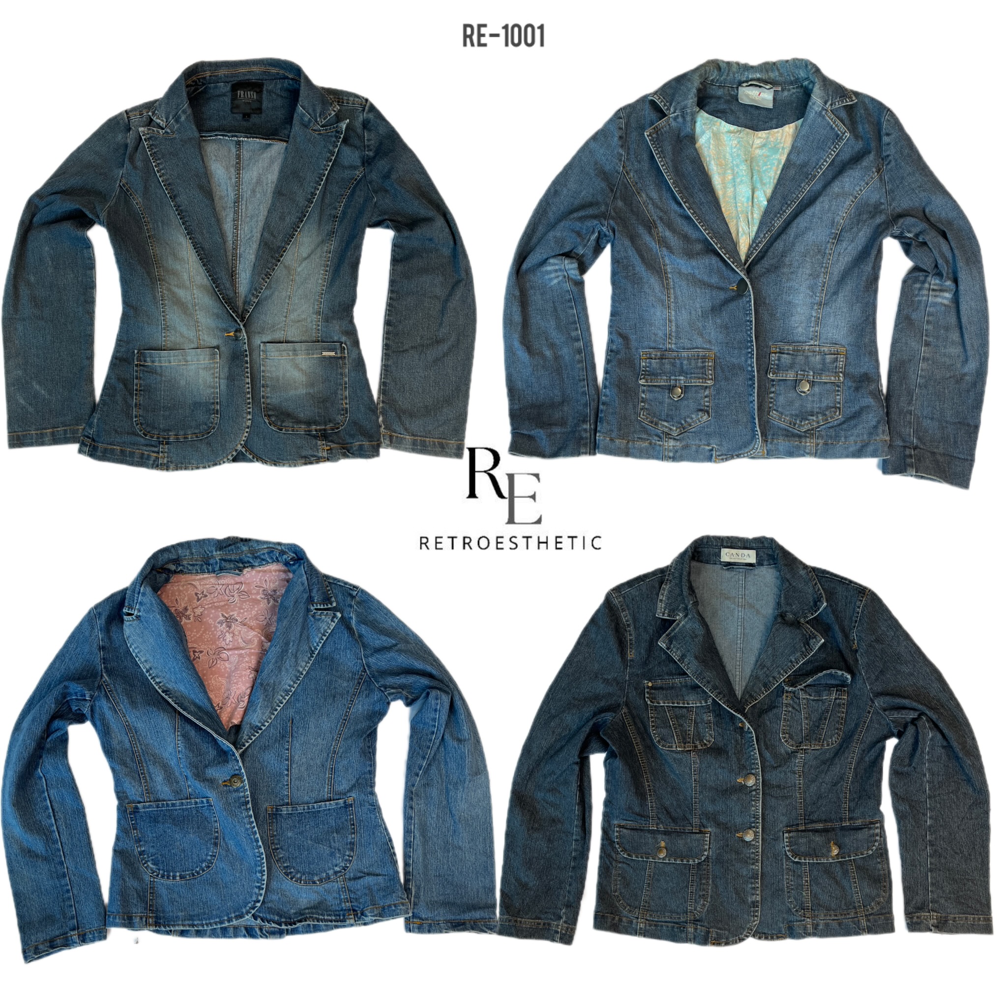 Y2K Britney Era Blazer Denim Jackets (RE-1001)