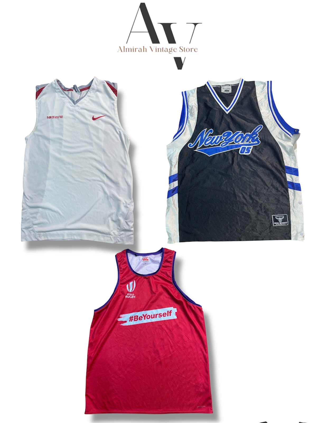 Branded sport jersey vest