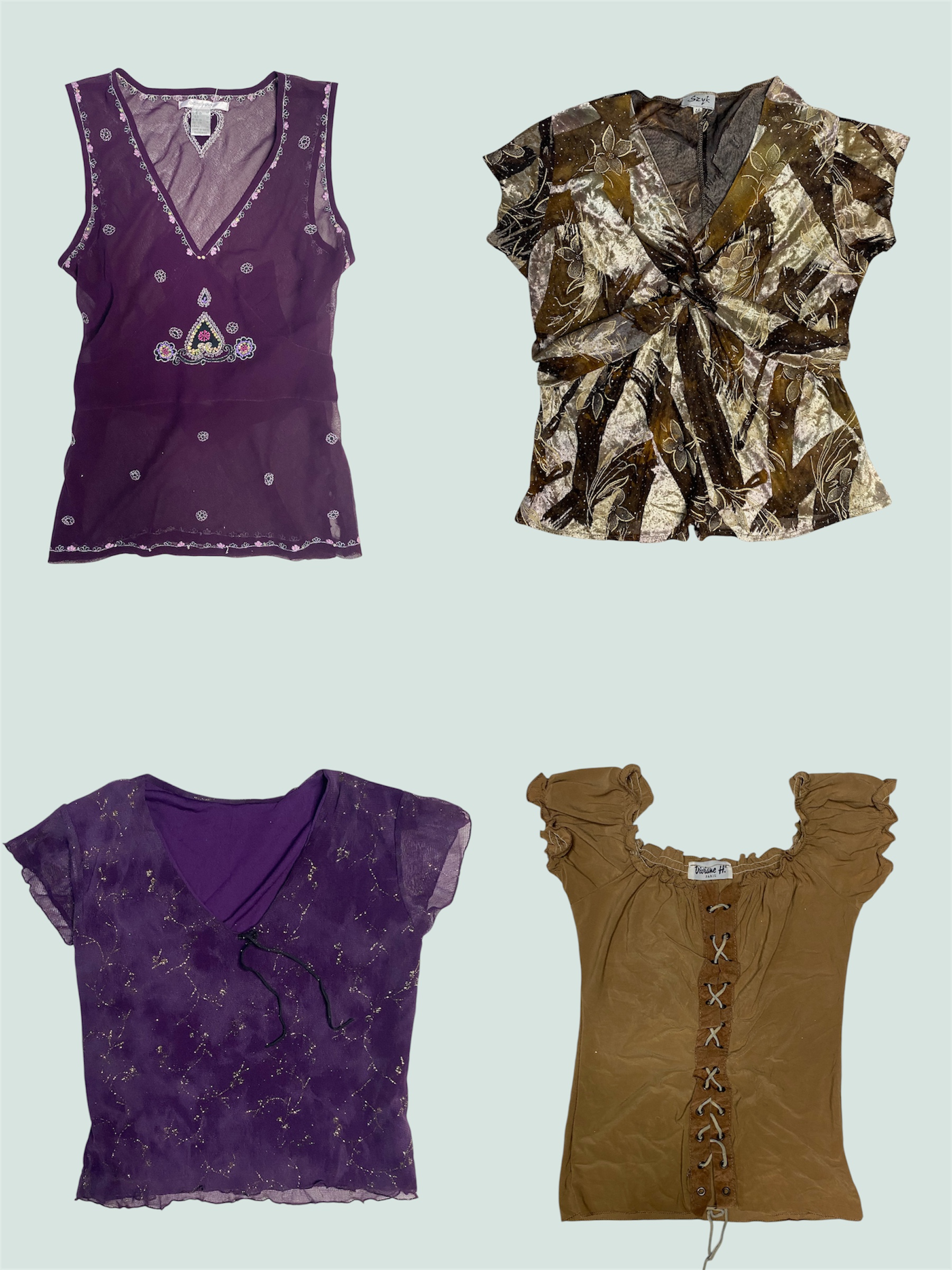 Y2K Enchantress: Velvet Glam & Boho Chic Cuts (TS-538)