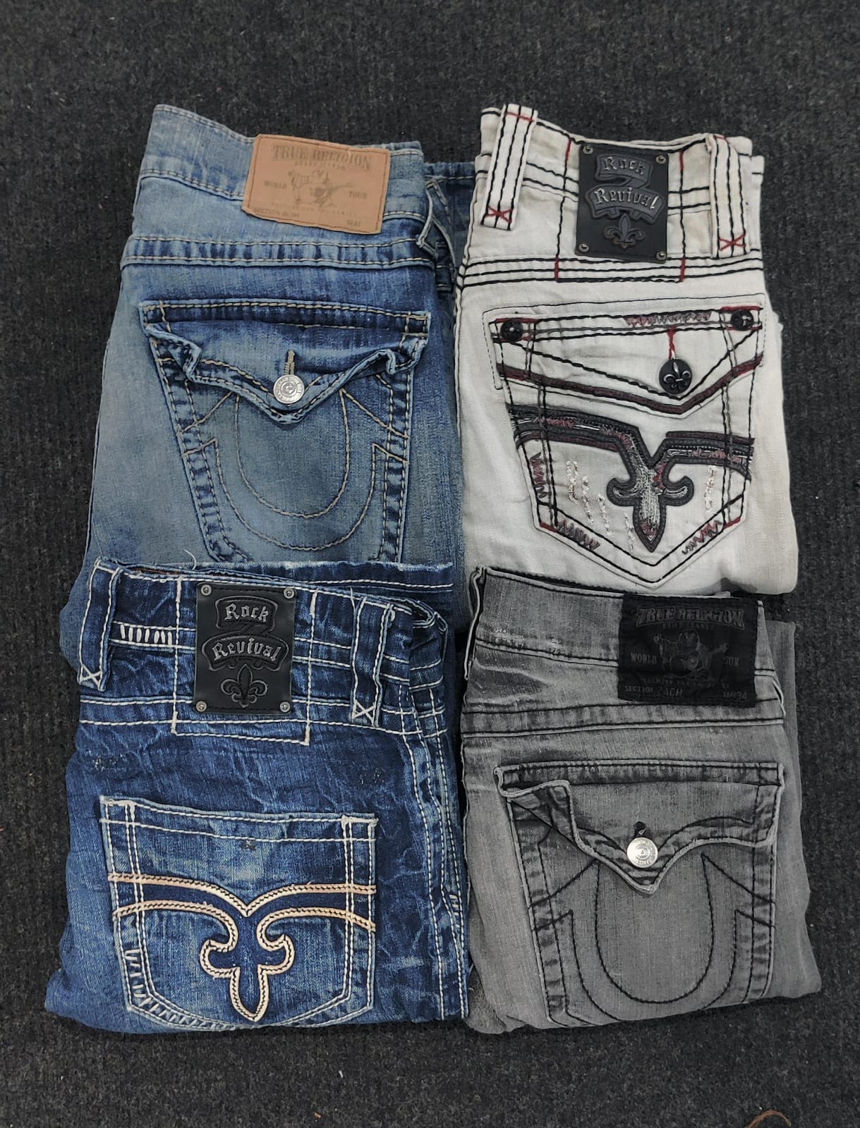 True Religion Rock Revival Mens Jeans
