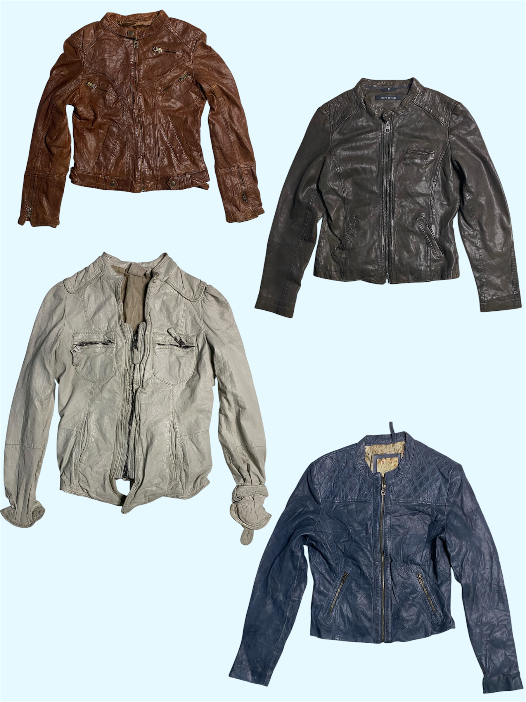 Y2K leather jacket (TS:547)