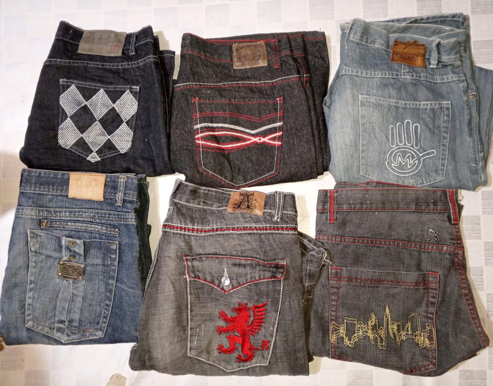 SOCIÉTÉ SIVE JUNGLE & CO AKADEMIKS DOLCE& GABBANA ET AUTRES MARQUES MIXTES VÊTEMENTS HOMMES JEANS (MR 512)