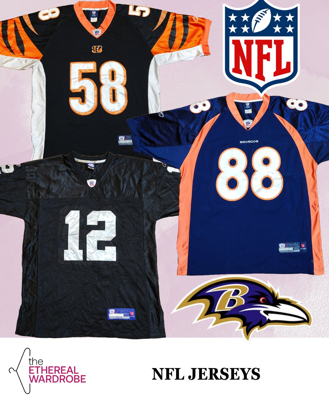 NFL Jerseys Bundle of 29 pcs (RN#1080)