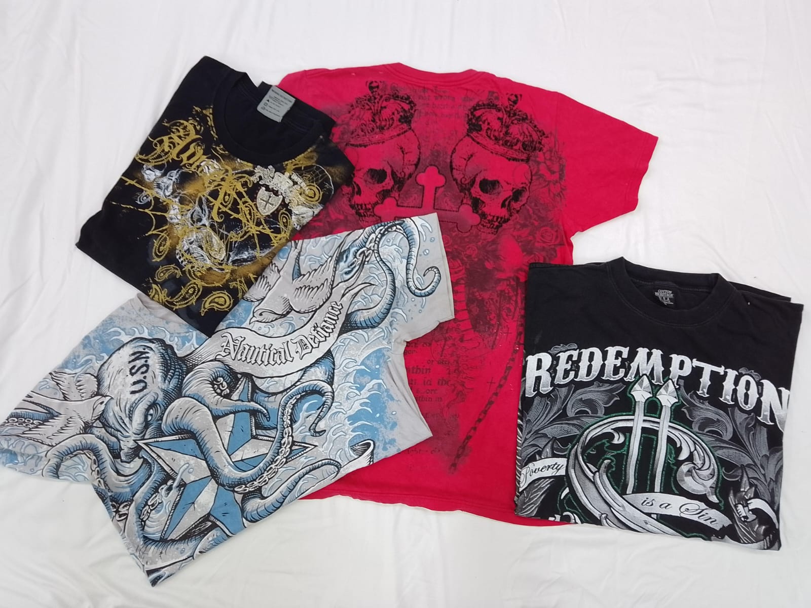 CR4283 Skull T-shirts - 20 Pcs