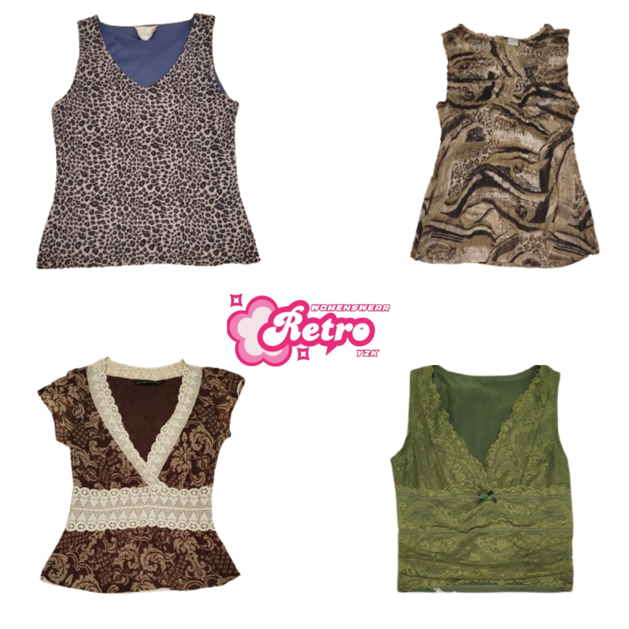 Y2k Todos os Dias Neutros Tops (Mai-08)