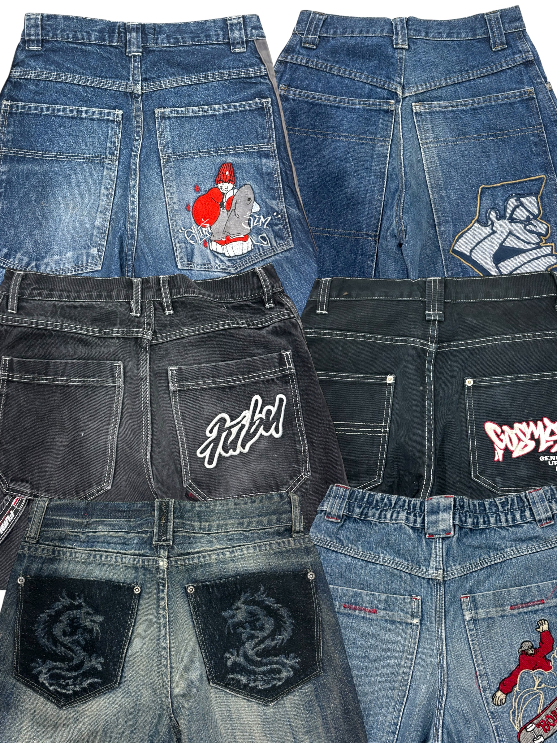 Kids Y2K Hip Hop Jeans 20 Pcs (E-35)