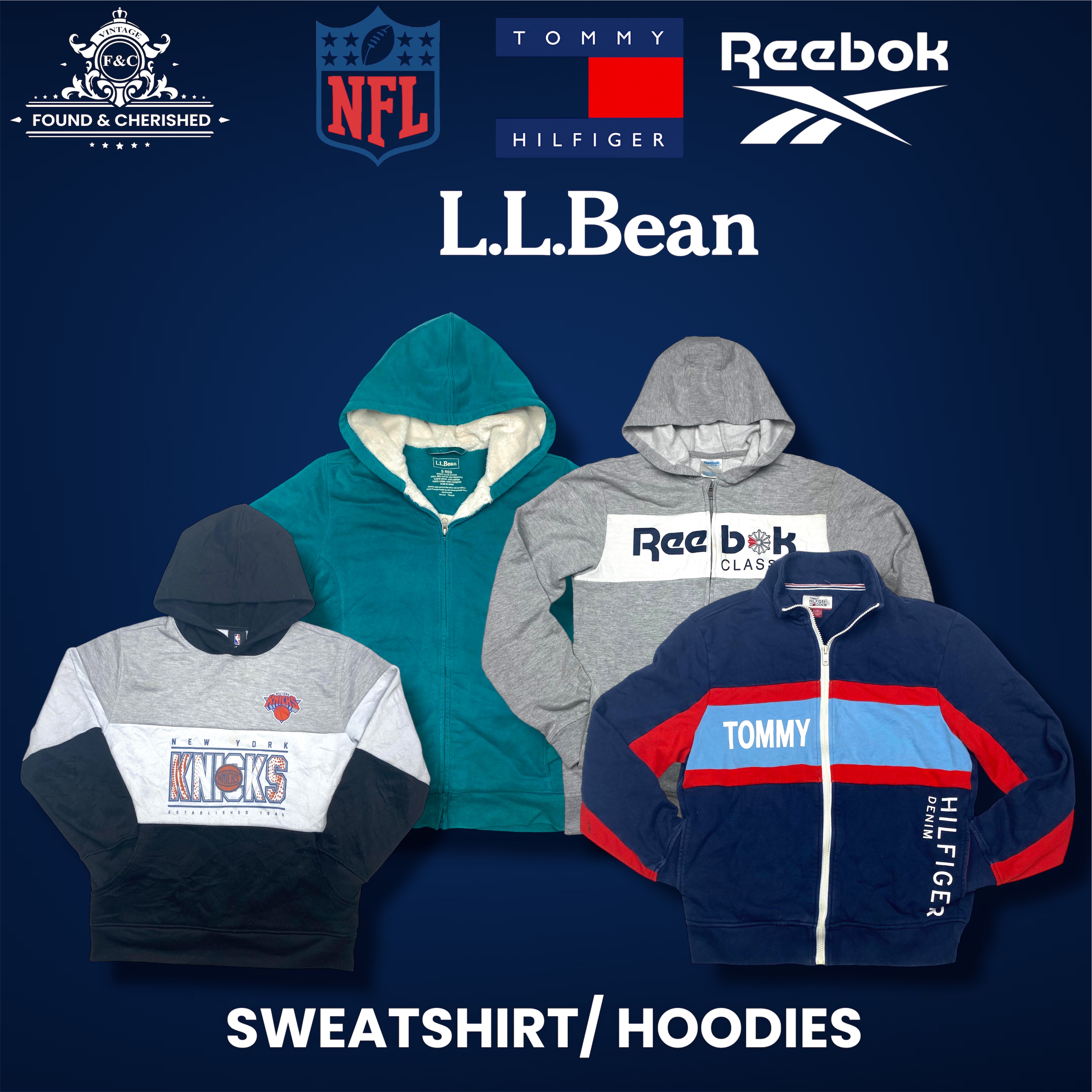 NFL、Reebokヴィンテージブランドスウェットシャツ 24枚（gnc:191）
