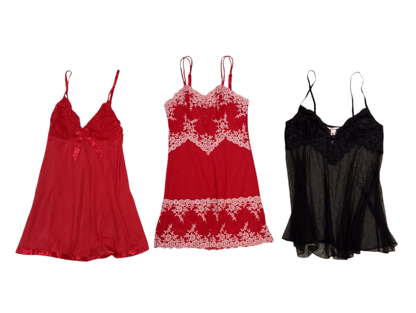 Lingerie romântica de renda/malha - 15 peças - 2/5/25