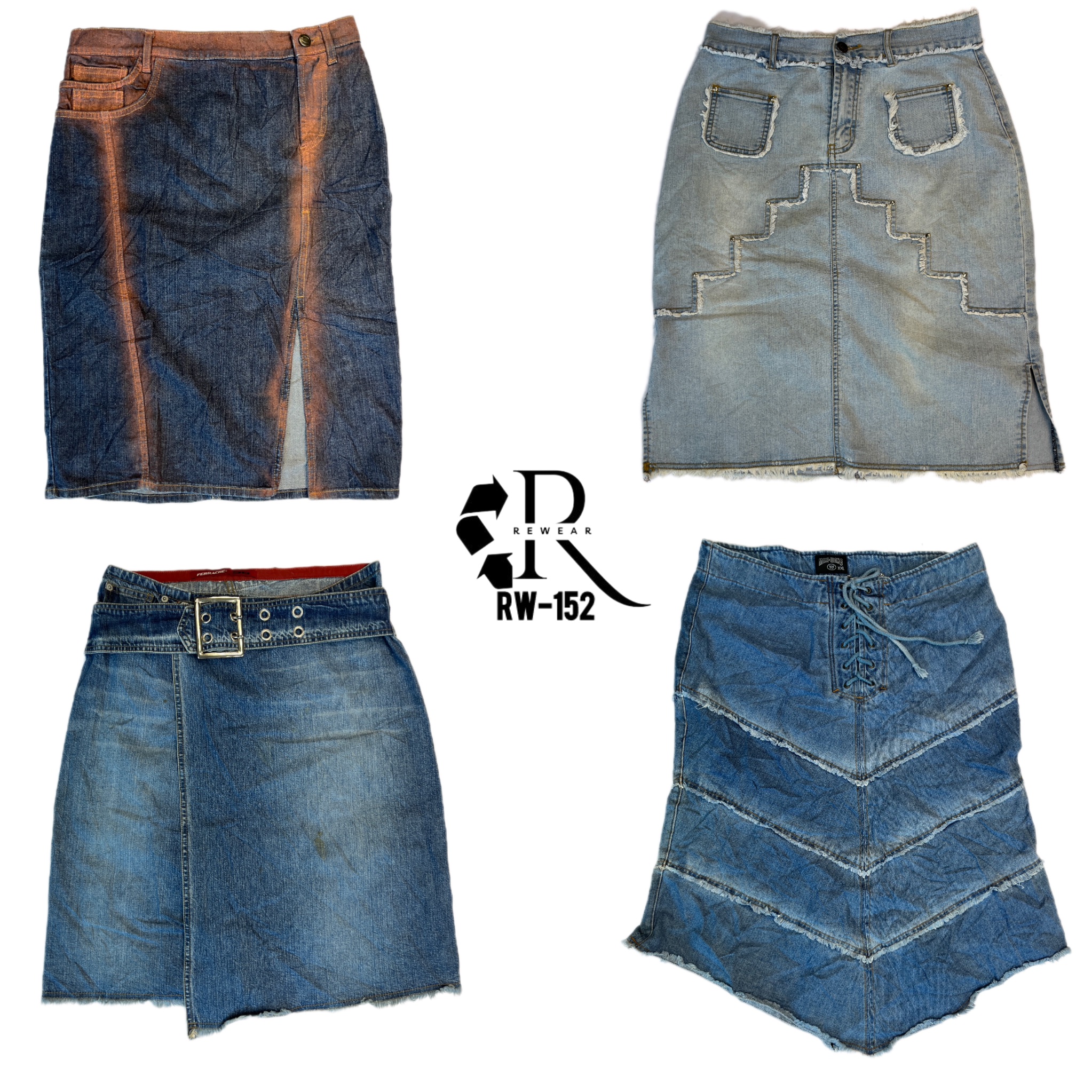 Y2K IT Girl Denim Midi Skirts