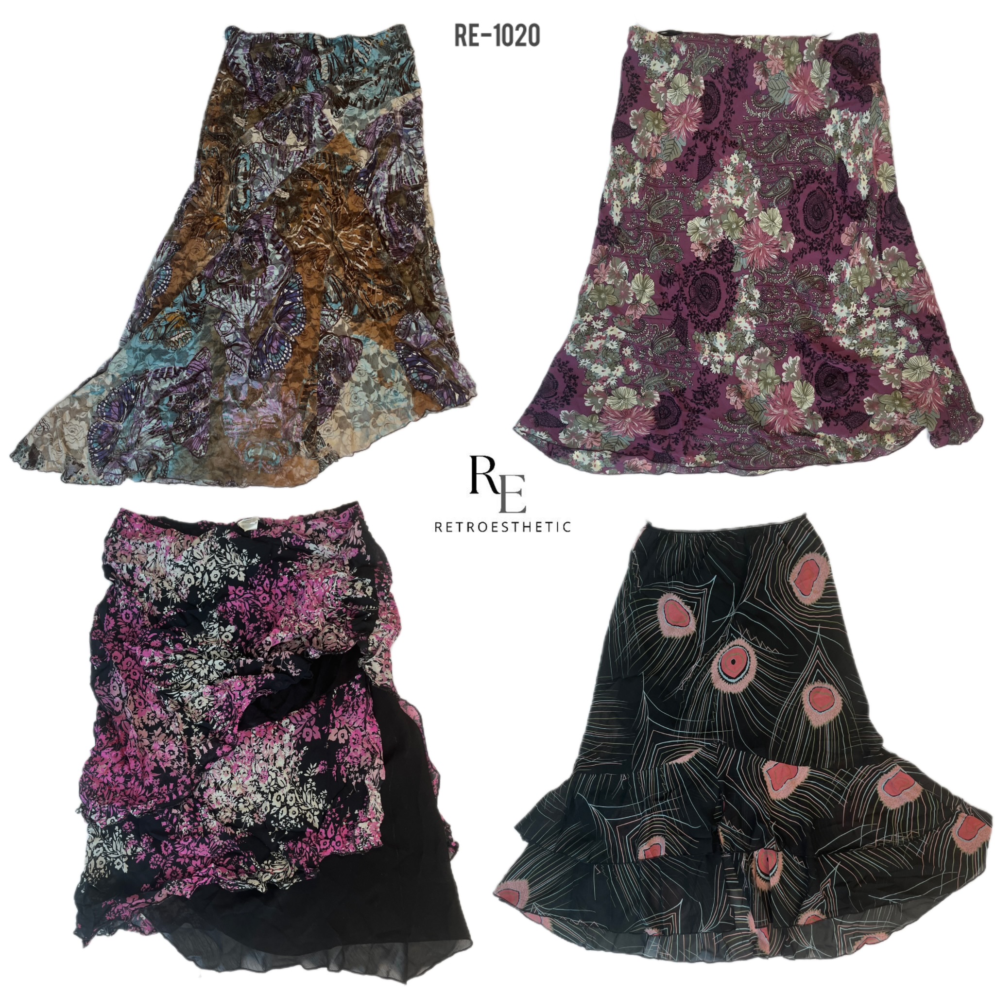 Y2K Grunge Tone Poly Skirts (RE-1020)