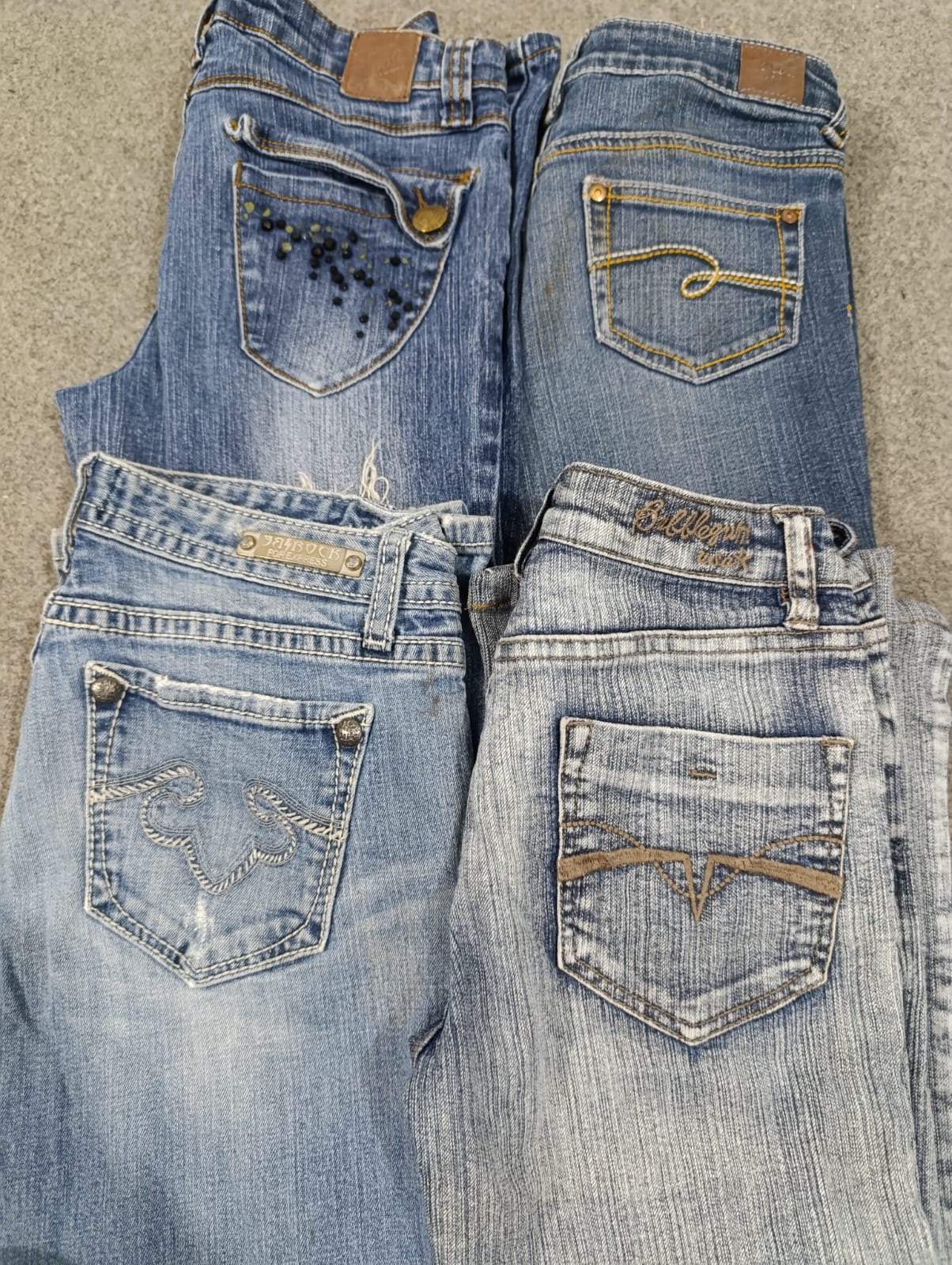 #630 Ladies Y2K Flare Jeans -11