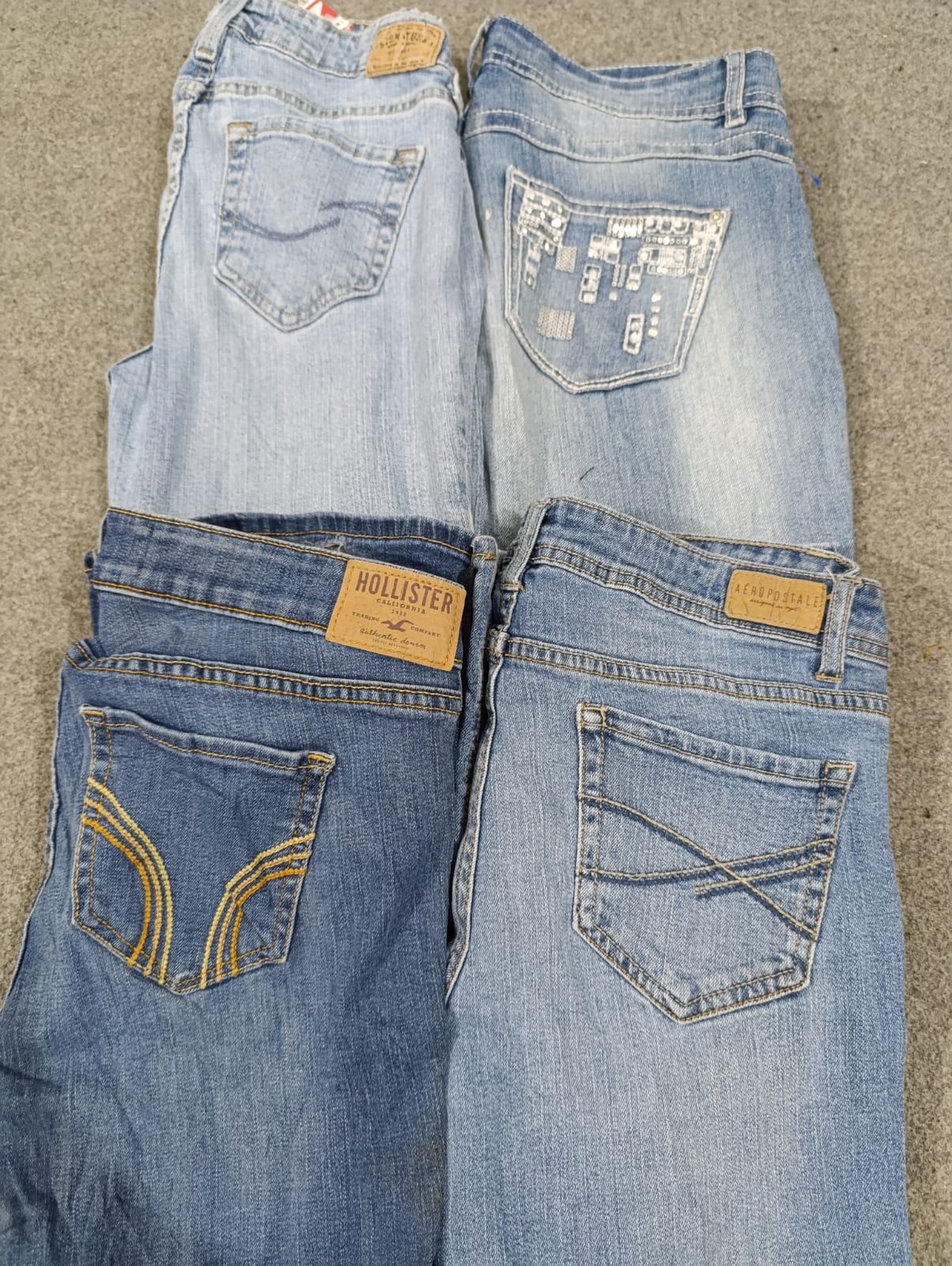 #629 Ladies Y2K Flared Jeans -11